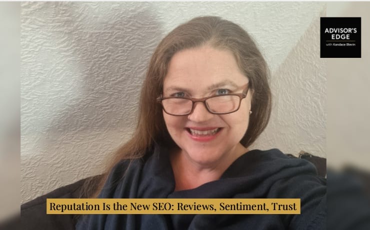 Kandace Blevin explaining why reputation, reviews, and trust now matter more than SEO for AI-driven business visibility in 2026