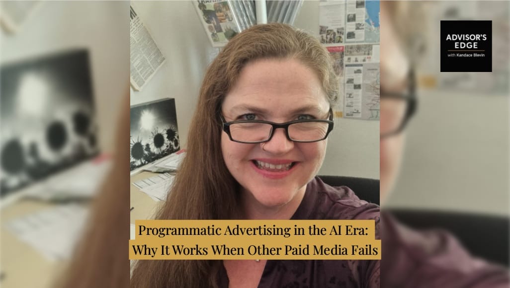Kandace Blevin explaining how programmatic advertising functions as a visibility and trust signal in the AI era