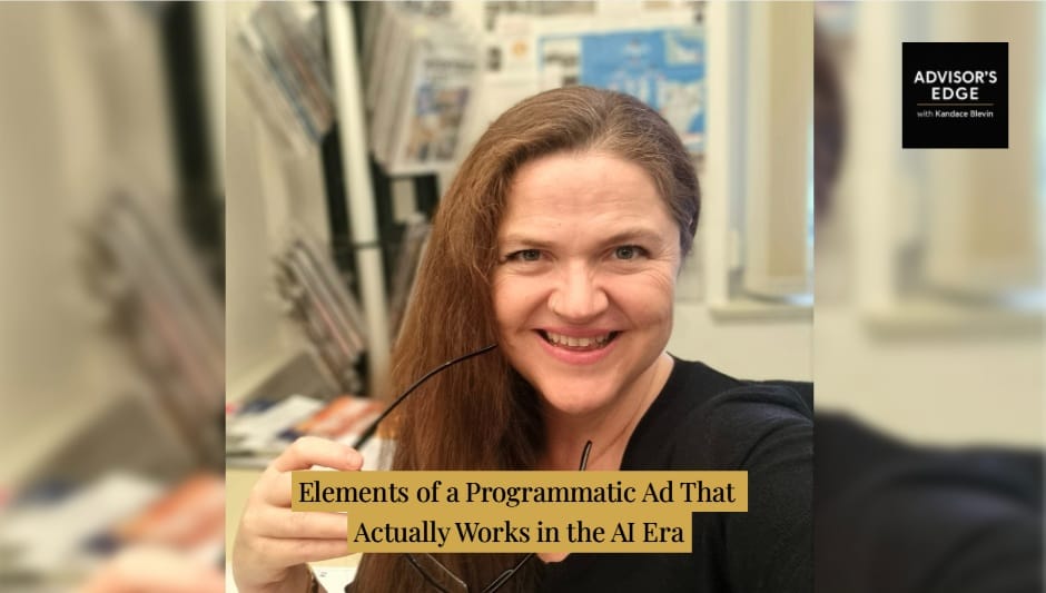 Kandace Blevin explaining why clarity and legibility make programmatic ads effective in the AI era