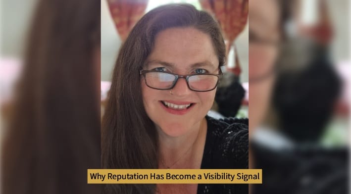 Kandace Blevin discussing why reputation has become a visibility signal in the AI era